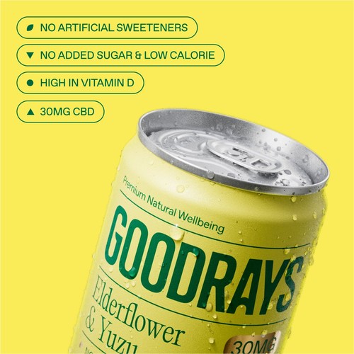Goodrays CBD Drinks - Elderflower & Yuzu thumbnail 2