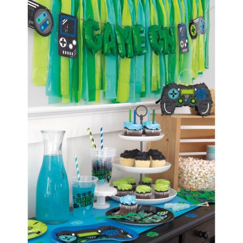 Gamer Birthday Game On Mini Foil Balloon Banner Kit thumbnail 2