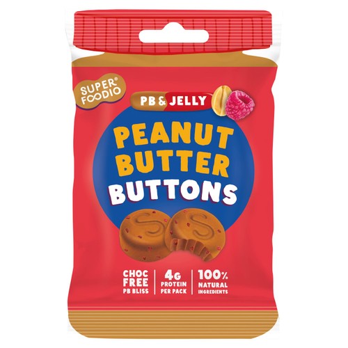 Superfoodio PB & Jelly Peanut Butter Buttons