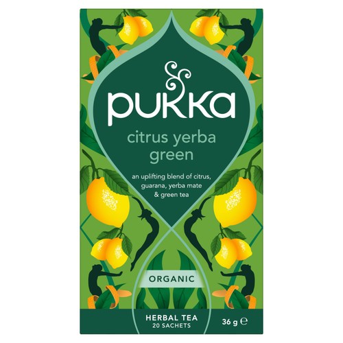 Pukka Herbs Organic Citrus with Yerba Mate x20 Green Tea Bags thumbnail 2