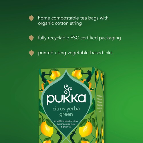 Pukka Herbs Organic Citrus with Yerba Mate x20 Green Tea Bags thumbnail 6