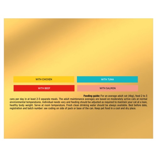 Gourmet Gold Savoury Cake with Beef, Chicken, Salmon, Tuna Wet Cat Food Can thumbnail 3