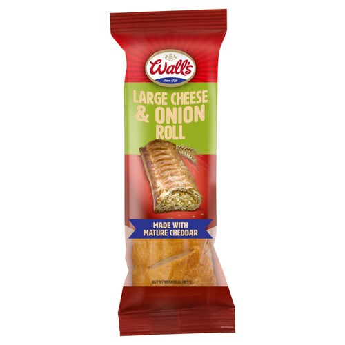 Walls Large Cheese & Onion Roll