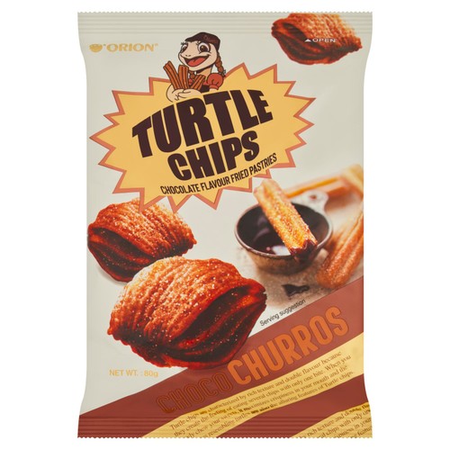 Orion Turtle Chips Choco Churros