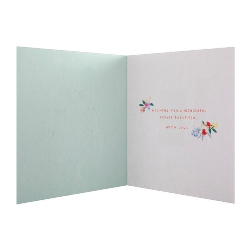 M&S Embossed Wedding Cake Congratulations Card thumbnail 2