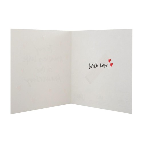 M&S Amazing Wife Anniversary Hearts Card thumbnail 2