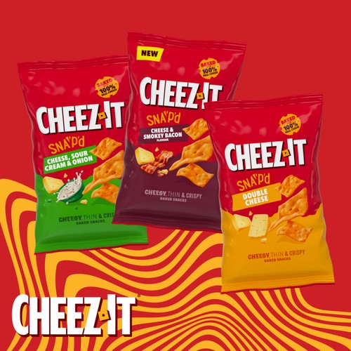 Cheez-it SNAP'D Cheese & Bacon Sharing Crisps thumbnail 3