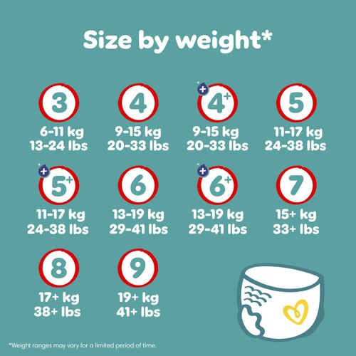 Pampers Baby-Dry Nappy Pants Size 4+ Extra Absorption Jumbo+ Pack thumbnail 7