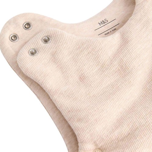 M&S Unisex Pure Cotton Ribbed Sleeping Bag, 18-36 M, Oatmeal thumbnail 3