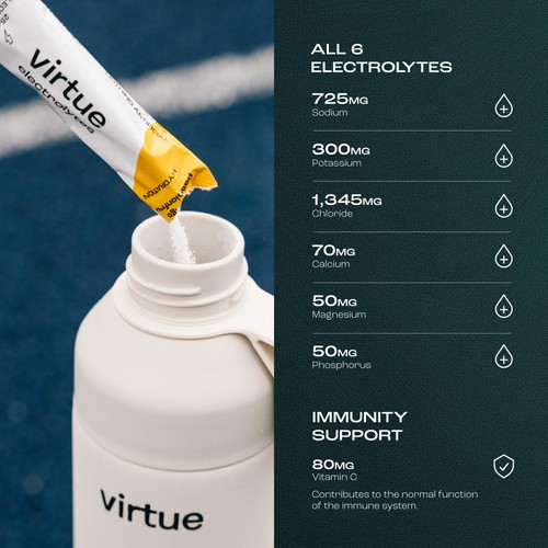 Virtue Electrolytes Hydration - Strawberry Lemonade thumbnail 5