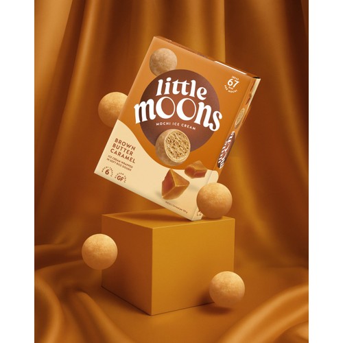 Little Moons Brown Butter Caramel Mochi Ice Cream Snack 6 x 30g thumbnail 3