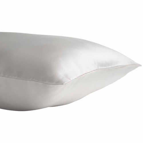 M&S Silk Pillowcase, Light Grey