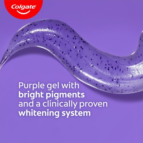 Colgate Advanced White Purple Teeth Whitening Toothpaste thumbnail 3