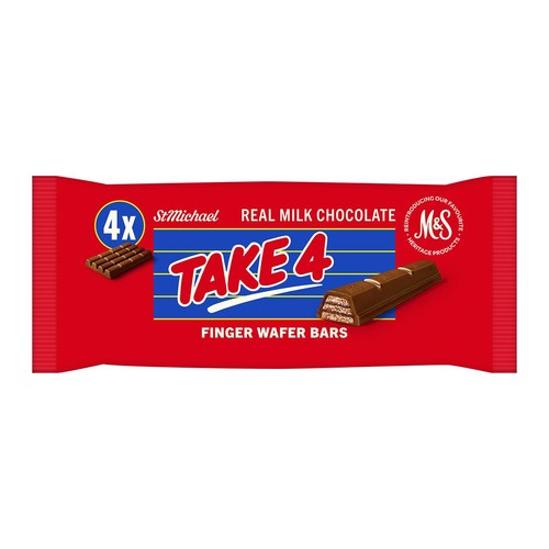 M&S Take 4 Finger Wafer Bars