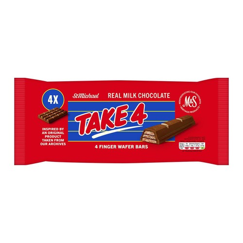 M&S Take 4 Finger Wafer Bars thumbnail 4