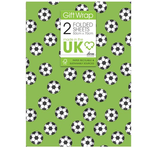 Football Gift Wrap Sheets