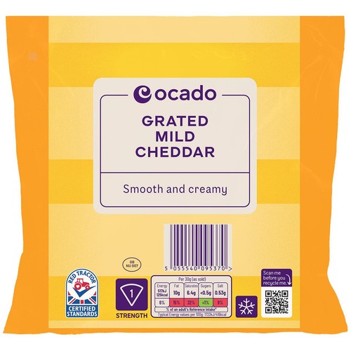 Ocado Mild Grated Cheddar thumbnail 2