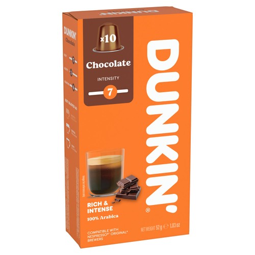 Dunkin Chocolate Nespresso Compatible Coffee Pods thumbnail 3