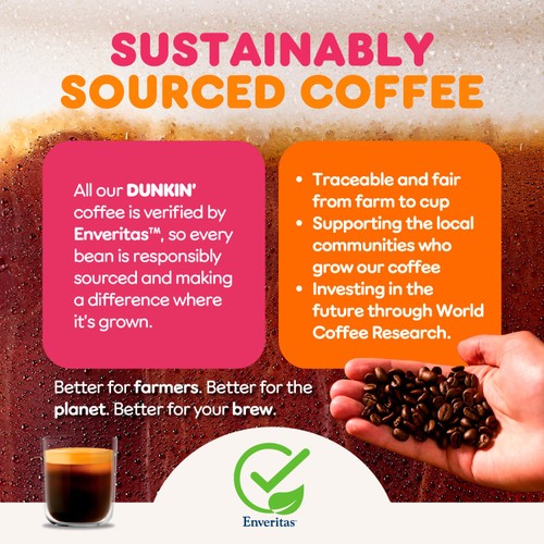 Dunkin Decaffeinated Nespresso Compatible Coffee Pods thumbnail 3