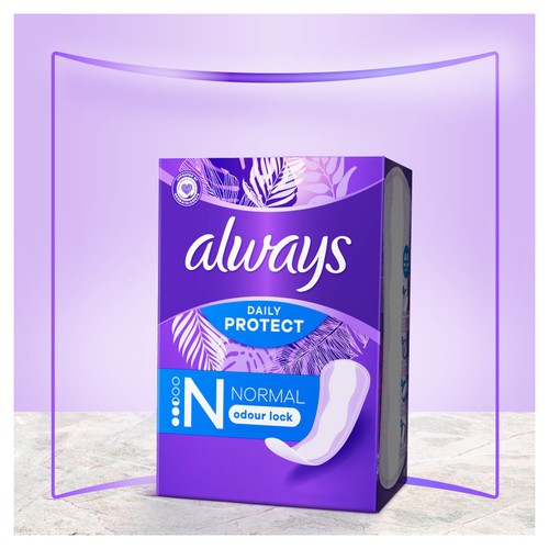 Always Dailies Liners Daily Protect Normal Value Pack 64 Count thumbnail 3