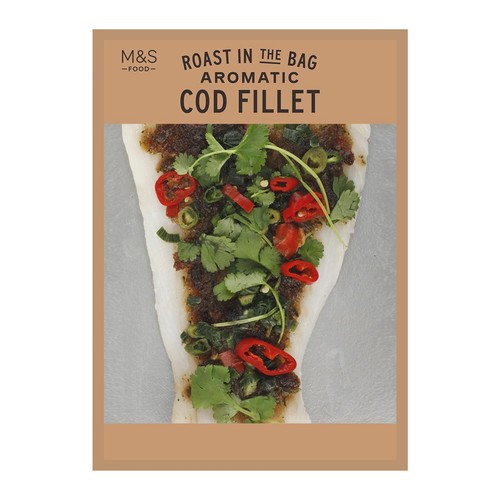 M&S Roast In Bag Aromatic Cod Fillet