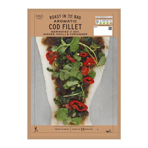 M&S Roast In Bag Aromatic Cod Fillet thumbnail 2
