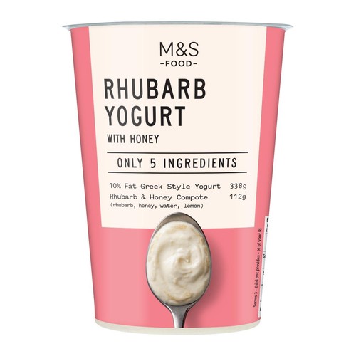 M&S Only 5 Ingredients Rhubarb Yogurt with Honey thumbnail 2
