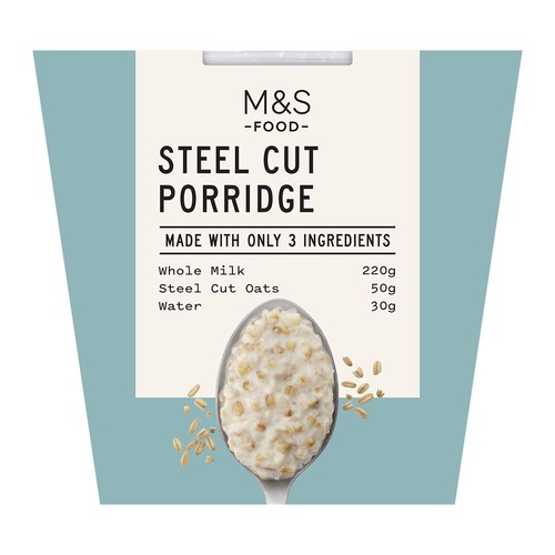 M&S Only 3 Ingredients Steel Cut Porridge thumbnail 2