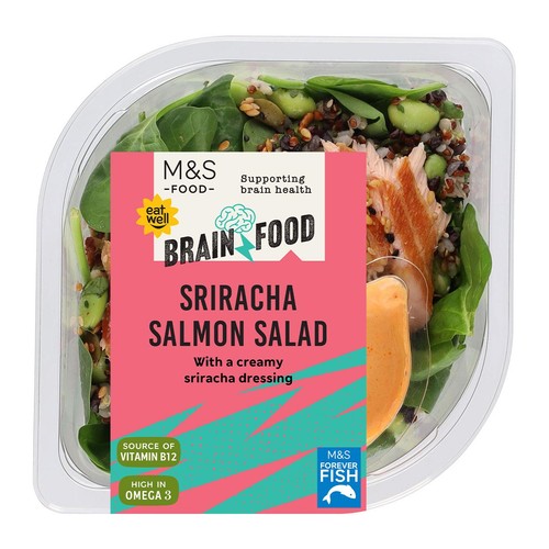 M&S Brain Food Sriracha Salmon Salad