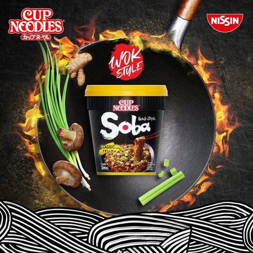 Nissin Soba Pad Thai Instant Wok Style Noodles Pot thumbnail 4