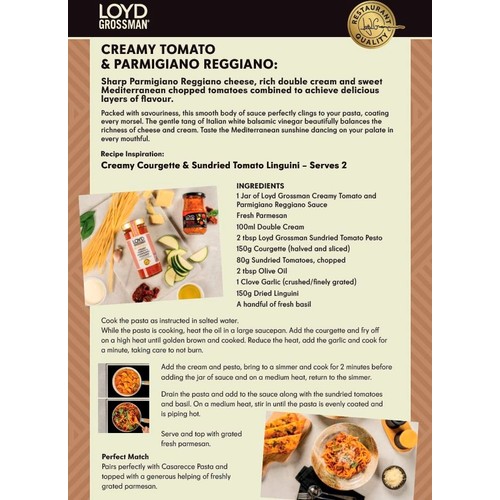 Loyd Grossman Pomodoro, Mascarpone & Wild Garlic Pasta Sauce thumbnail 6