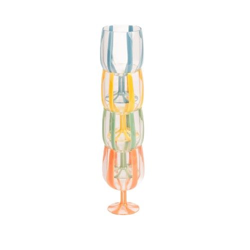 Summerhouse Portofino Stripe Picnic Wine Glasses thumbnail 3