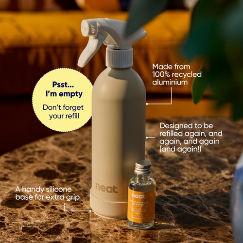 Neat Refillable Spray Bottle Stone thumbnail 3