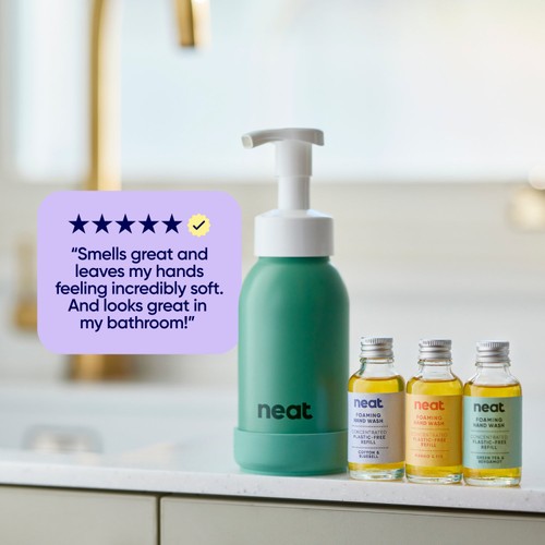 Neat Refillable Foaming Hand Wash Bottle Sage thumbnail 4