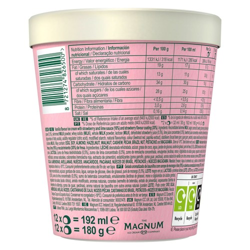 Solero Bon Bon Strawberry Twist Ice Cream Frozen Snack thumbnail 3