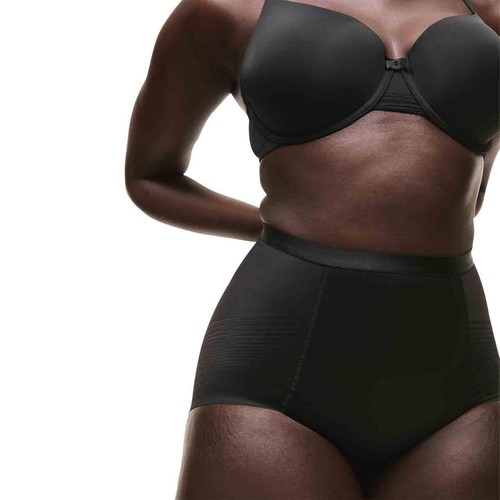 M&S Womens Body Define Firm Control No VPL Briefs, 14, Black thumbnail 4