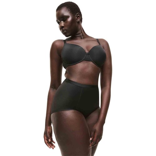 M&S Womens Body Define Firm Control No VPL Briefs, 14, Black thumbnail 5