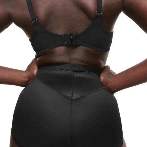 M&S Womens Body Define Firm Control No VPL Briefs, 14, Black thumbnail 7