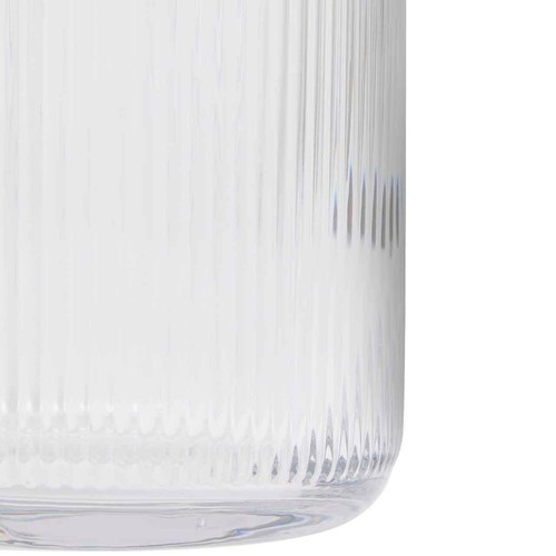 M&S Ribbed Glass Cylinder Vase, Clear thumbnail 3