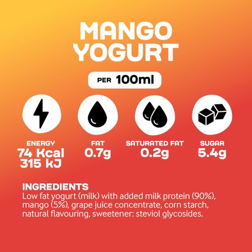 Arla Protein Mango Yogurt Pouch thumbnail 4