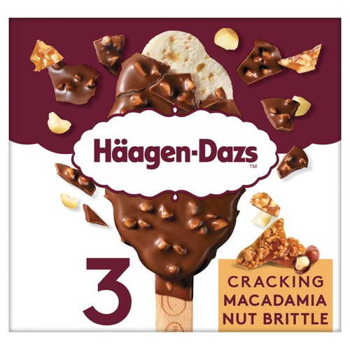 Haagen-Dazs Macadamia Nut Brittle Ice Cream Sticks