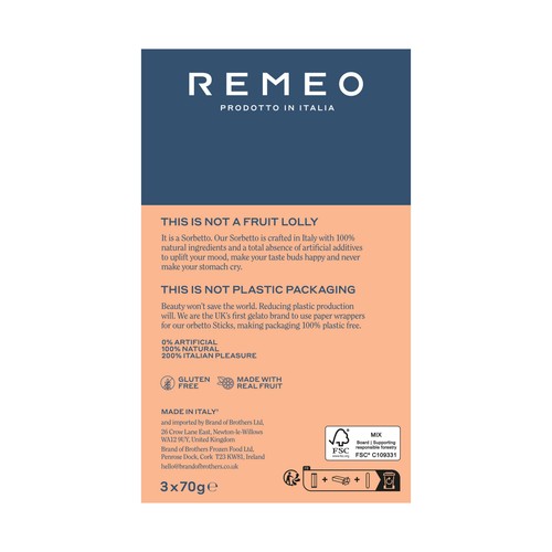 Remeo Blood Orange Sorbetto  Lollies thumbnail 5