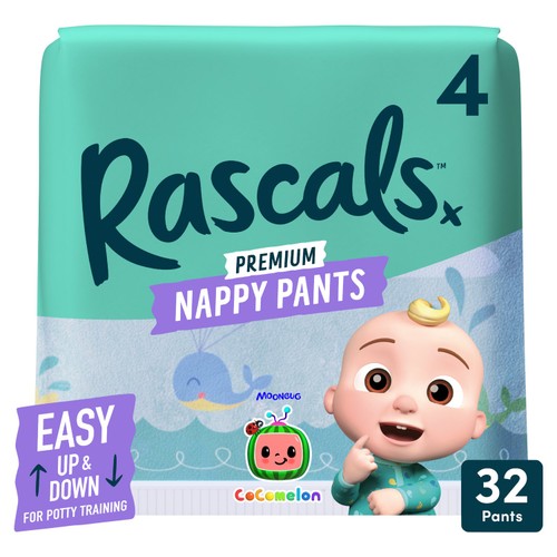 Rascals CoComelon Nappy Pants, Size 4 (10-15kg) thumbnail 2