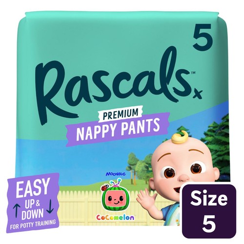 Rascals CoComelon Nappy Pants, Size 5 (13-18kg)