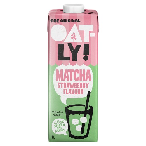 Oatly Strawberry Matcha Latte