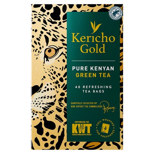 Kericho Gold Pure Kenyan Green Tea 40s