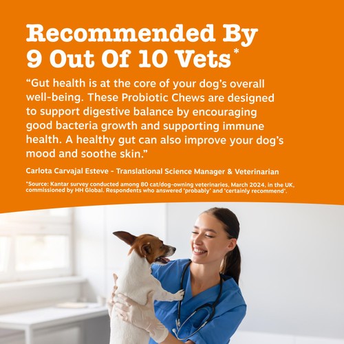 Zesty Paws Probiotic Dog Chews Pumpkin Flavour thumbnail 6