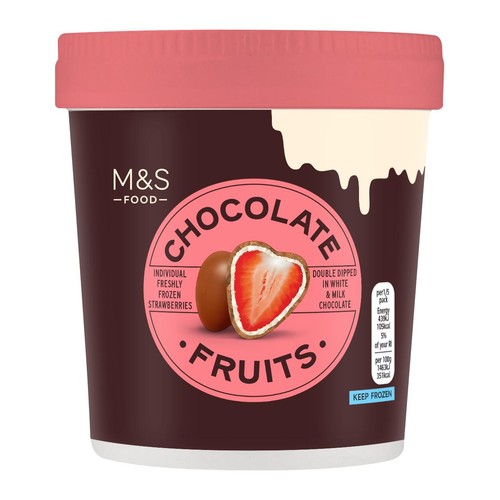 M&S Milk & White Chocolate Enrobed Frozen Strawberries thumbnail 3