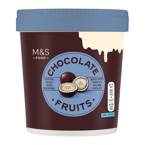 M&S Dark & White Chocolate Enrobed Frozen Blueberries thumbnail 3