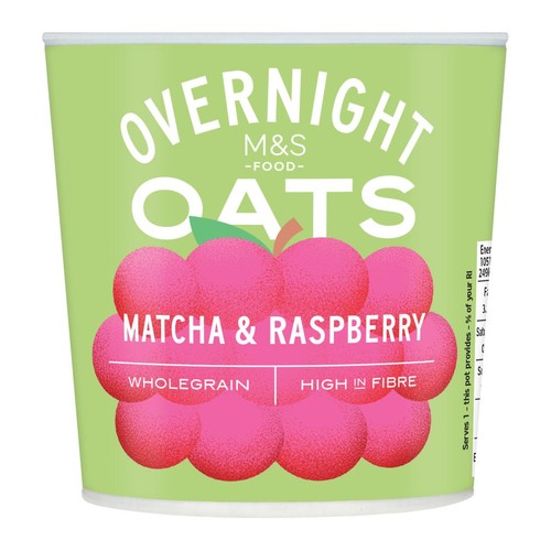 M&S Matcha & Raspberry Overnight Oats thumbnail 3